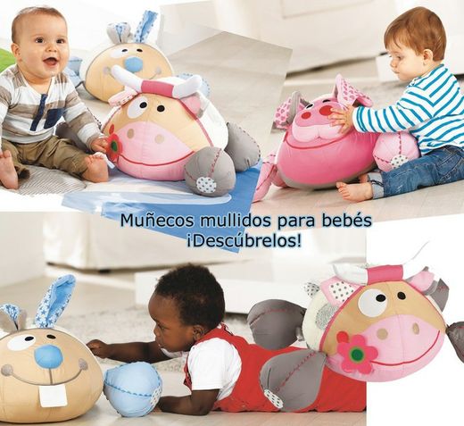 Peluches mullidos para bebés