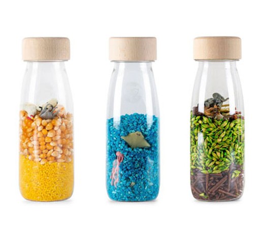 Botellas sensoriales naturaleza