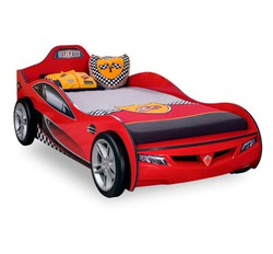 Cama coche infantil Coupe roja