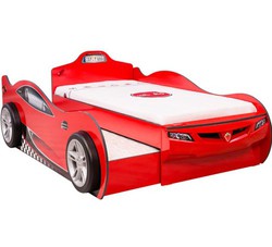 Cama coche nido infantil  Coupe roja