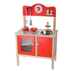 Cocinita de madera Roja