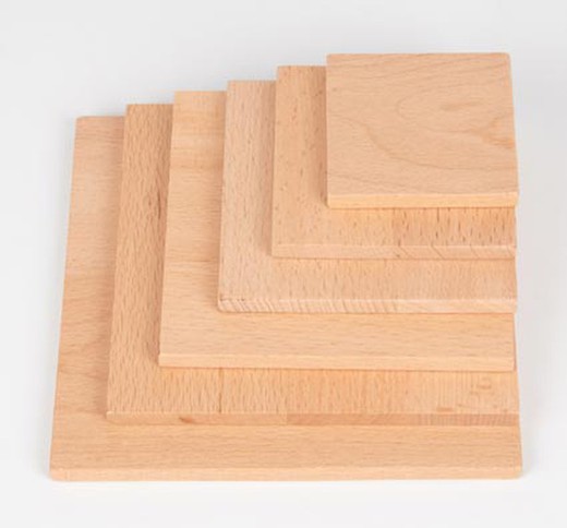Conjunto natural de paneles cuadrados