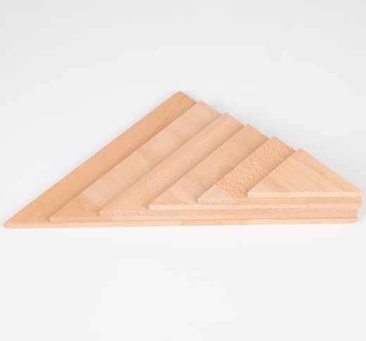 Conjunto natural de paneles triángulos