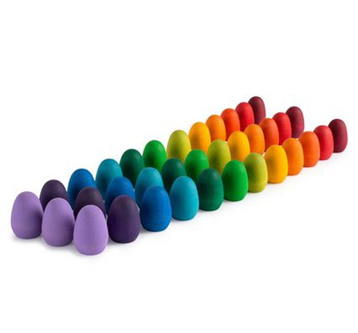 Mandala huevos arcoíris
