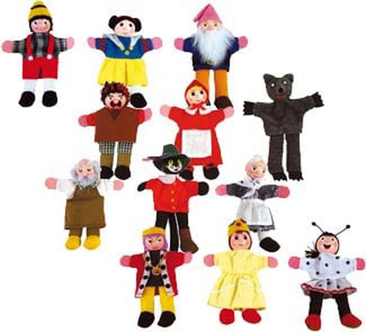 Marionetas de dedo i  12 modelos