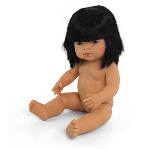 Muñeca asiática niña largo 38 cm