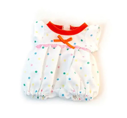 Ropa Pijama verano con puntos para muñeco 21 cm