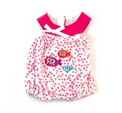 Ropa Pijama verano puntos rosa para muñeco 32 cm