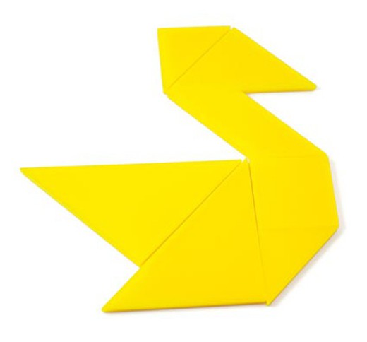 Set 4 tangram de plástico