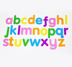 26 Letras translúcidas