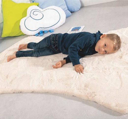 Alfombra fluffy para bebés