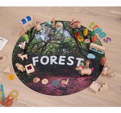 Alfombrilla semi-traslucidas aventura en el Bosque