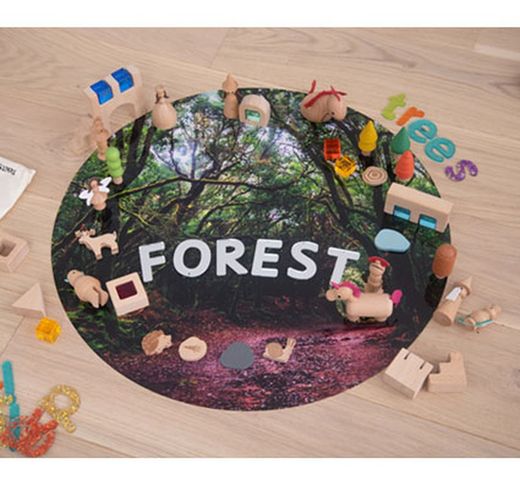 Alfombrilla semi-traslucidas aventura en el Bosque