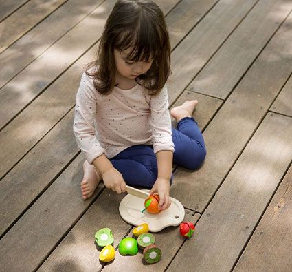 Alimentos para cortar ecológicos las frutas