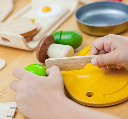 Alimentos para cortar ecológicos las verduras