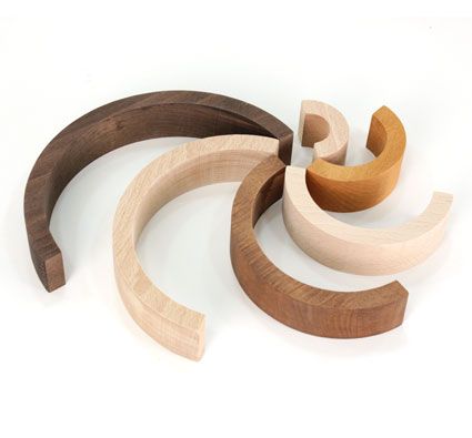 Arcoíris tres maderas naturales