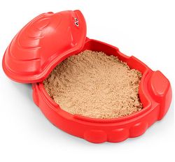 Arenero infantil con tapa el cangrejo para exterior