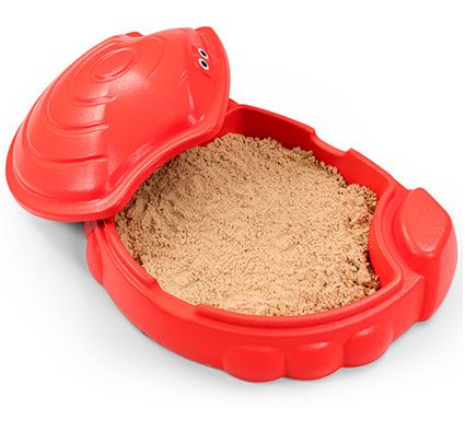Arenero infantil con tapa el cangrejo para exterior