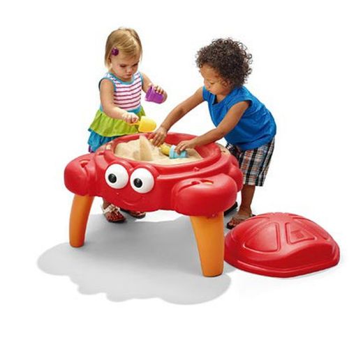 Arenero infantil el cangrejo con patas y tapa step2