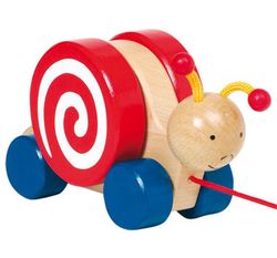 Arrastre pequeño madera el caracol — La Tienda De La Familia