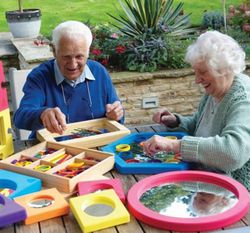 Bandeja de experimentación con espejo