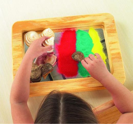 Bandeja de experimentación con espejo