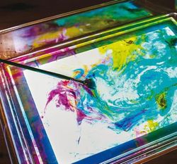 Bandeja de experimentación y arte para mesa de luz