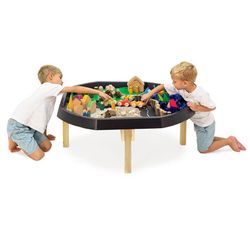 Bandeja mundo activo con soporte de madera  -Alt 40cm