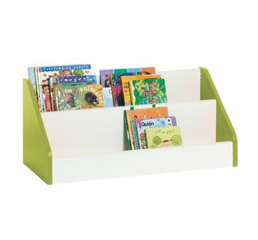 Biblioteca white expositor de libros pequeño