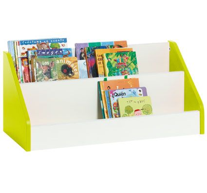 Biblioteca white expositor de libros pequeño