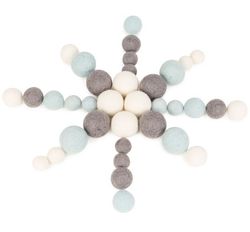 Bolas de fieltro los copos de nieve paisaje invernal los Mini Mundos