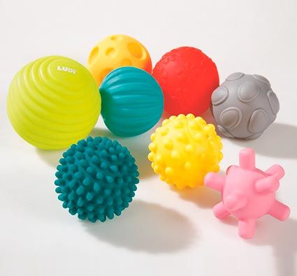 Pelotas sensoriales táctiles set de 8 pelotas