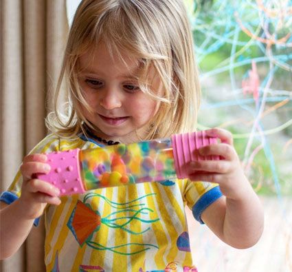 Botellas sensorial creala tu mismo DIY Pink