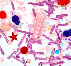 Botellas sensorial creala tu mismo DIY Pink