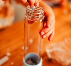 Botellas sensorial creala tu mismo DIY White