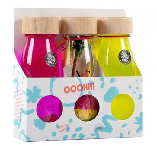 Botellas sensoriales paraiso