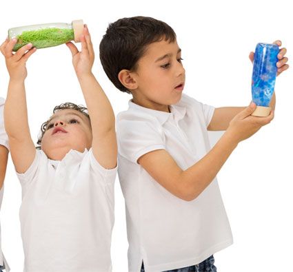 Botellas sensoriales pez