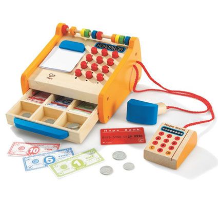 Caja registradora de madera