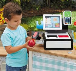 Mi primer Caja registradora auto servicio el supermercado