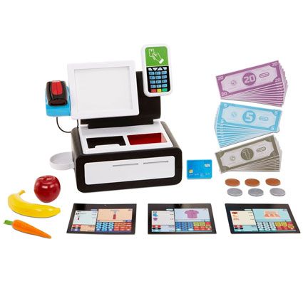 Mi primer Caja registradora auto servicio el supermercado