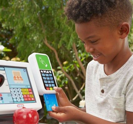 Mi primer Caja registradora auto servicio el supermercado