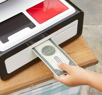 Mi primer Caja registradora auto servicio el supermercado