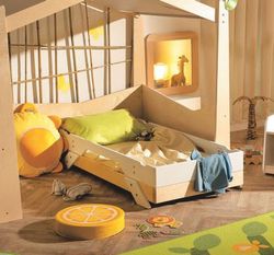 Cama baja apilable
