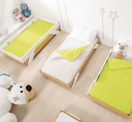 Cama baja apilable