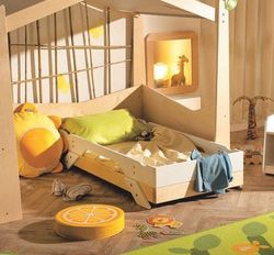 Cama baja apilable