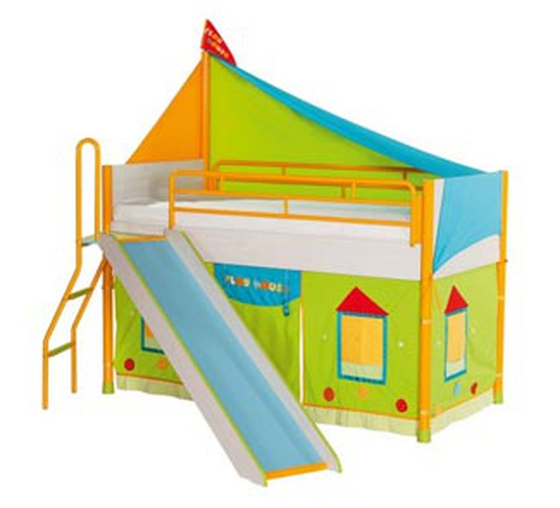 Cama casita infantil con tobogán — La Tienda De La Familia