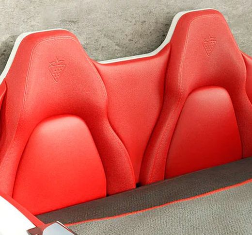 Cama coche GTE blanco 99 x 191cm