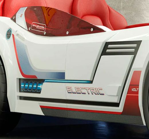 Cama coche GTE blanco 99 x 191cm