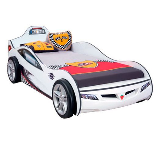 Cama coche infantil Coupe blanca