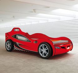 Cama coche infantil Coupe roja